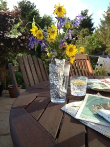 Florence's flowers she pick whilst walking Ratty and Fatty